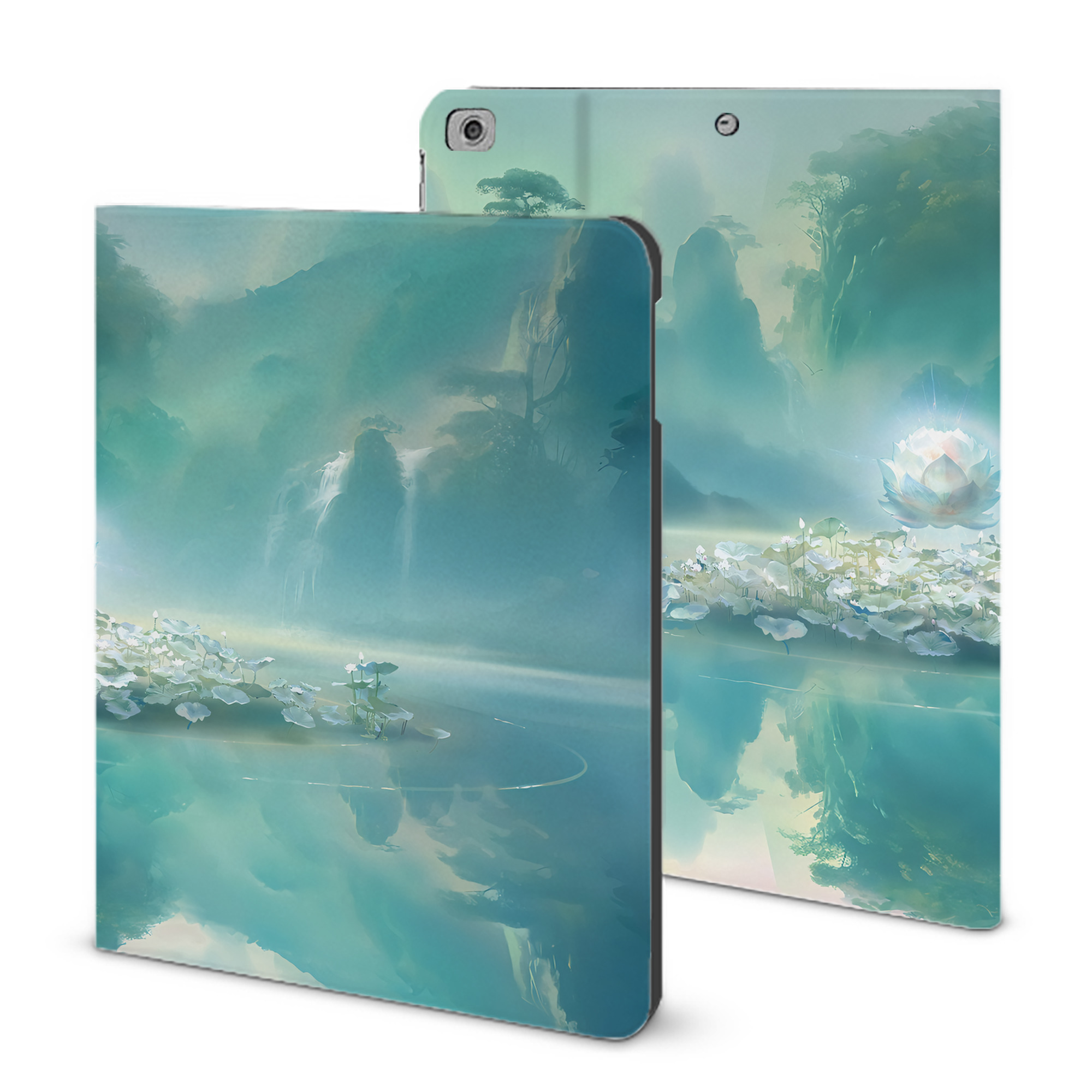 （画像用） Ne Zha 2 ナタ 魔童の大暴れ IPad ケース ブック型 PUレザー TPU 耐衝撃 軽量 薄型 ペン収納なし 全面保護 IPad 各モデル対応